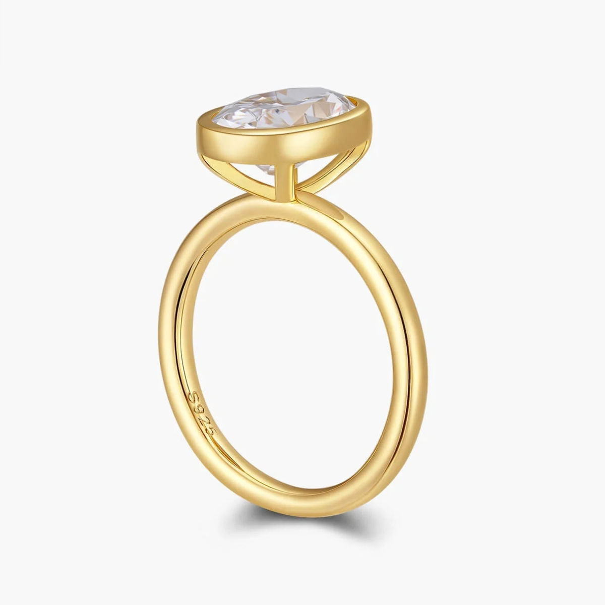 BEZEL OVAL CUT RING