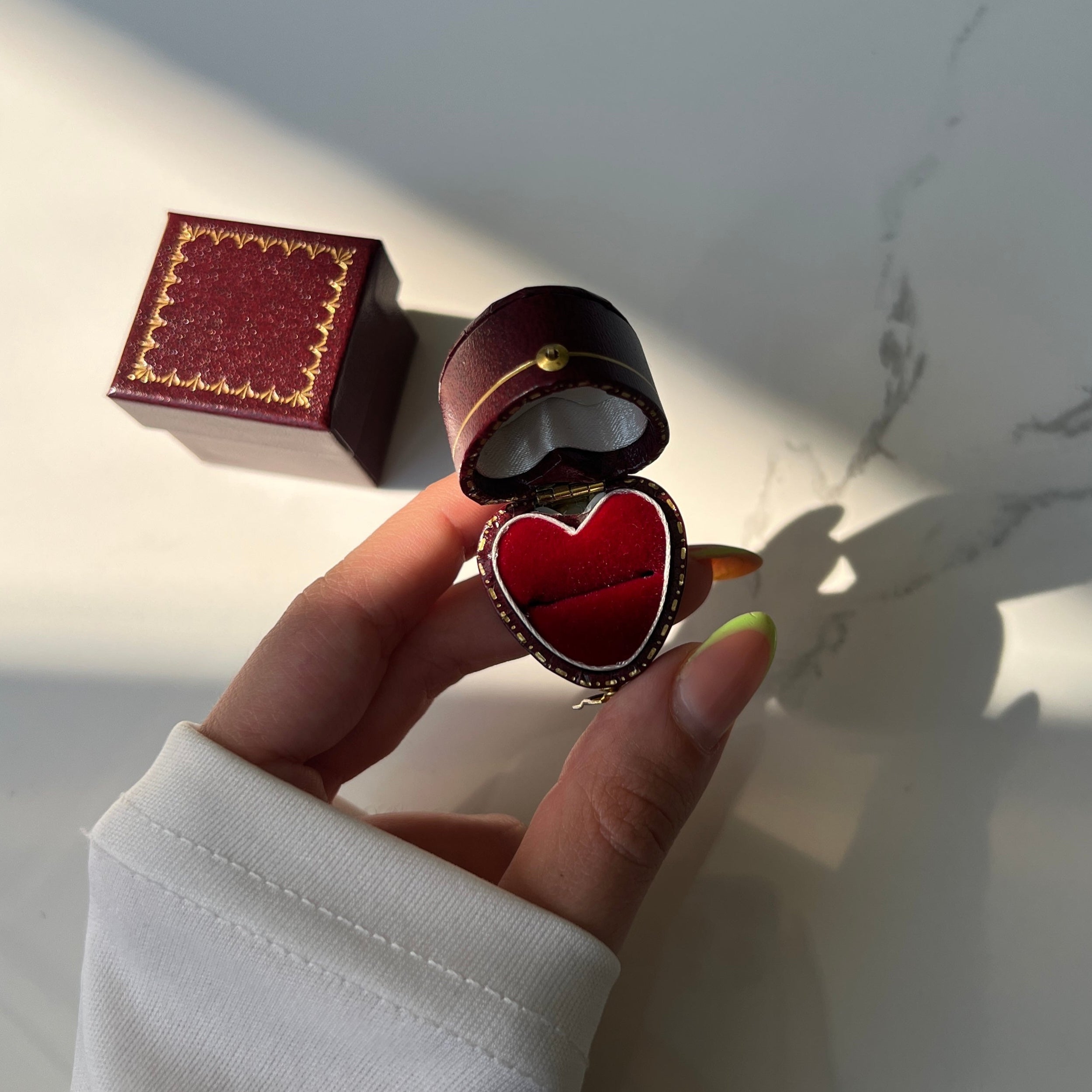 Heart Shaped Ring Box