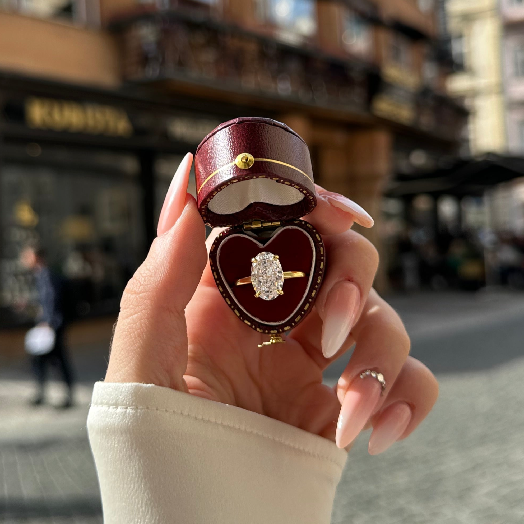 Heart Shaped Ring Box