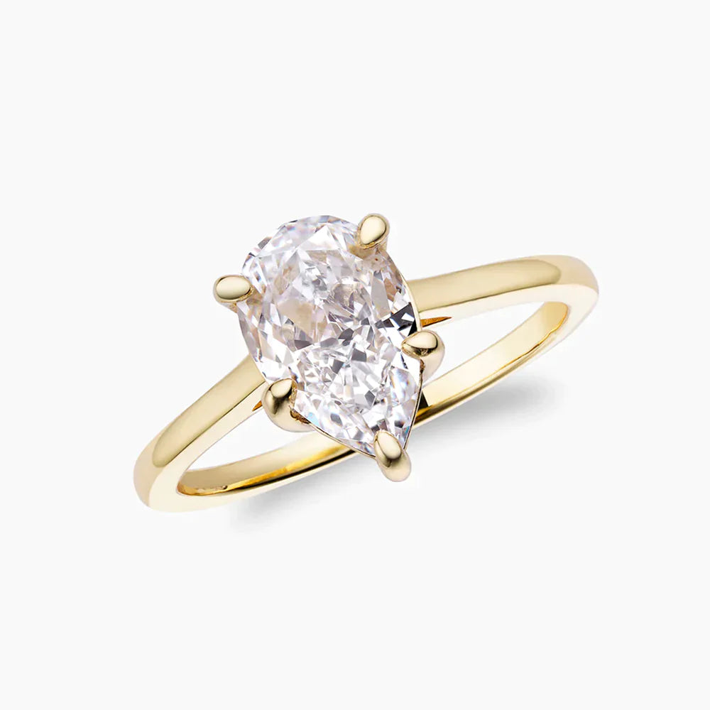 PEAR CUT SOLITAIRE RING