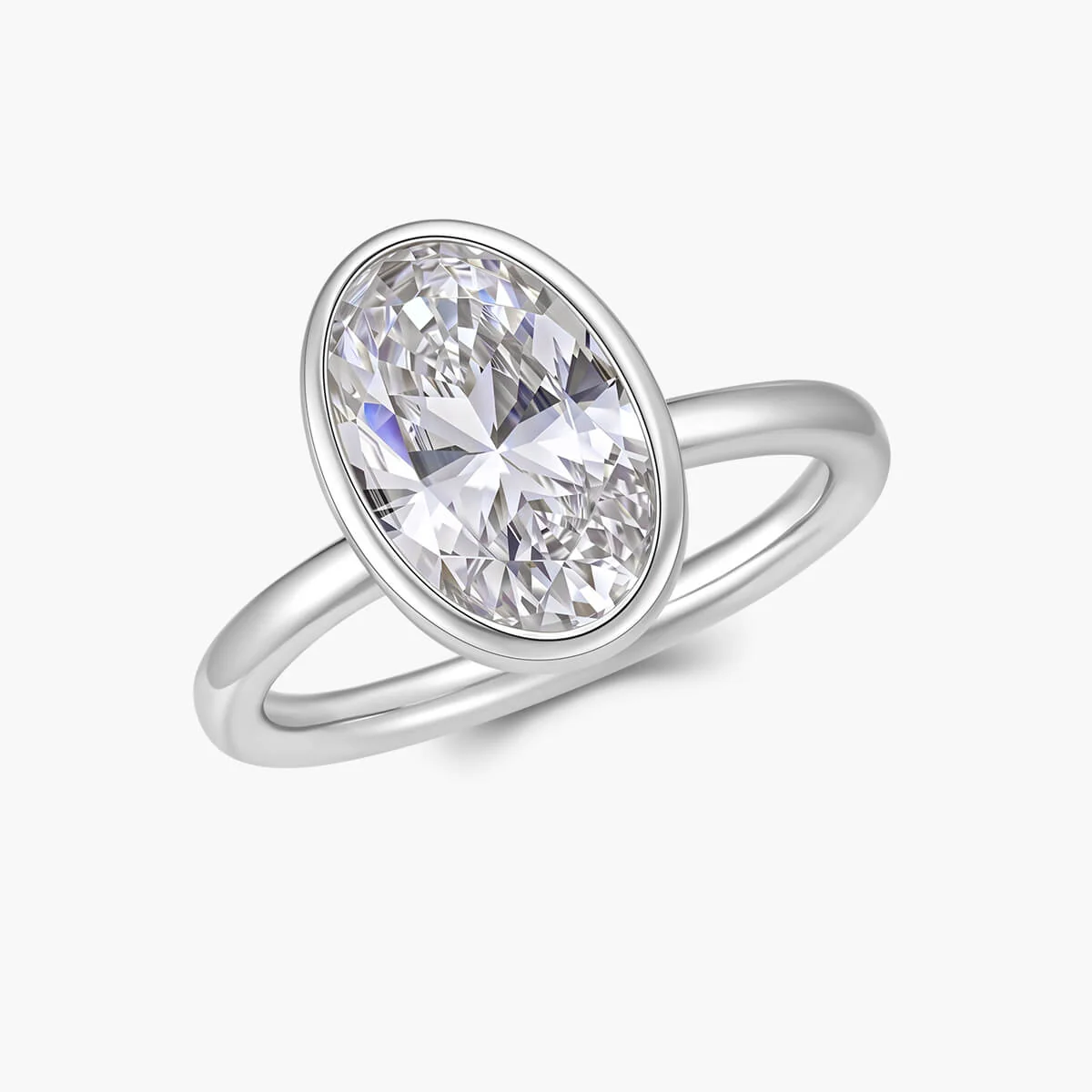 BEZEL OVAL CUT RING