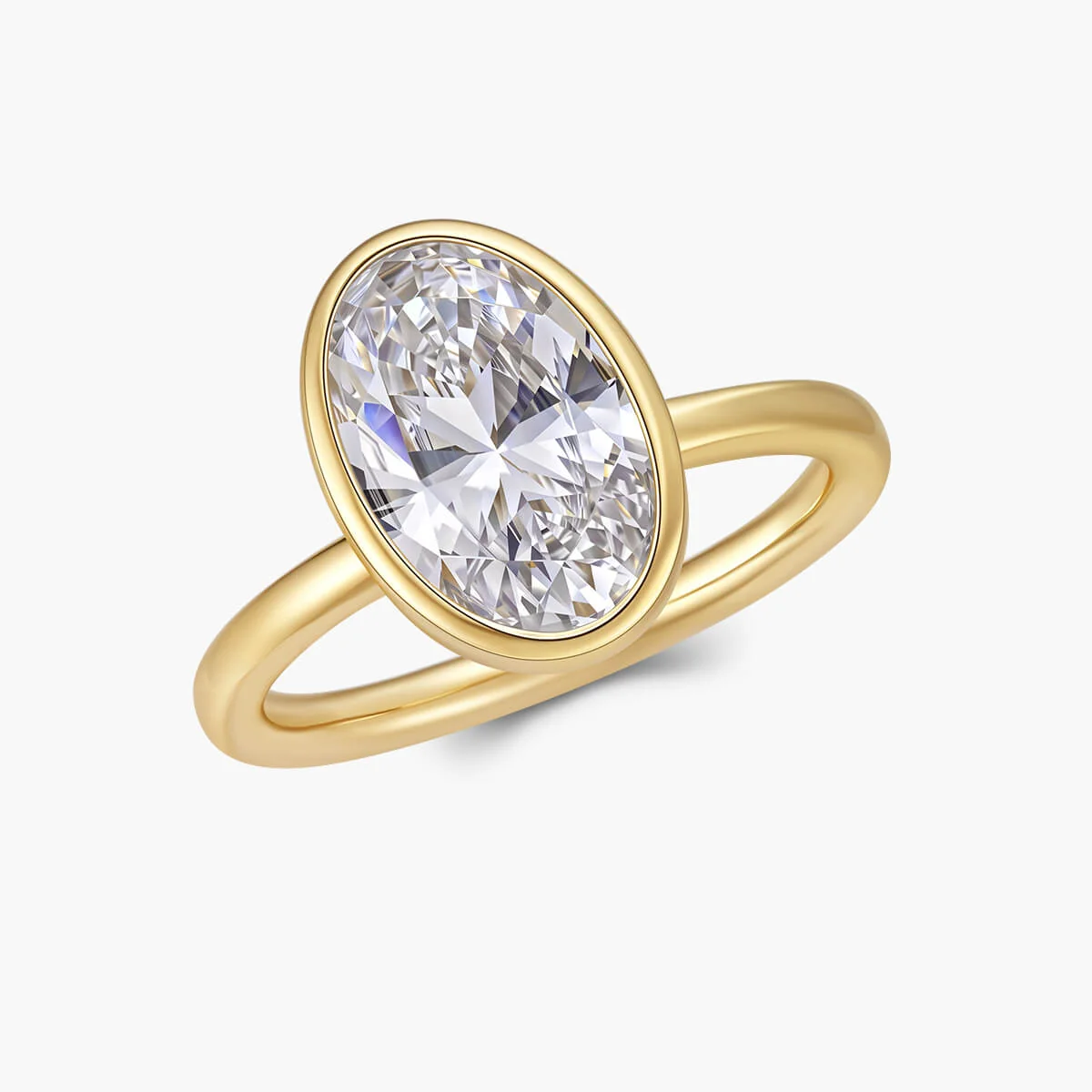 BEZEL OVAL CUT RING
