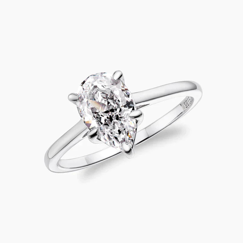 PEAR CUT SOLITAIRE RING